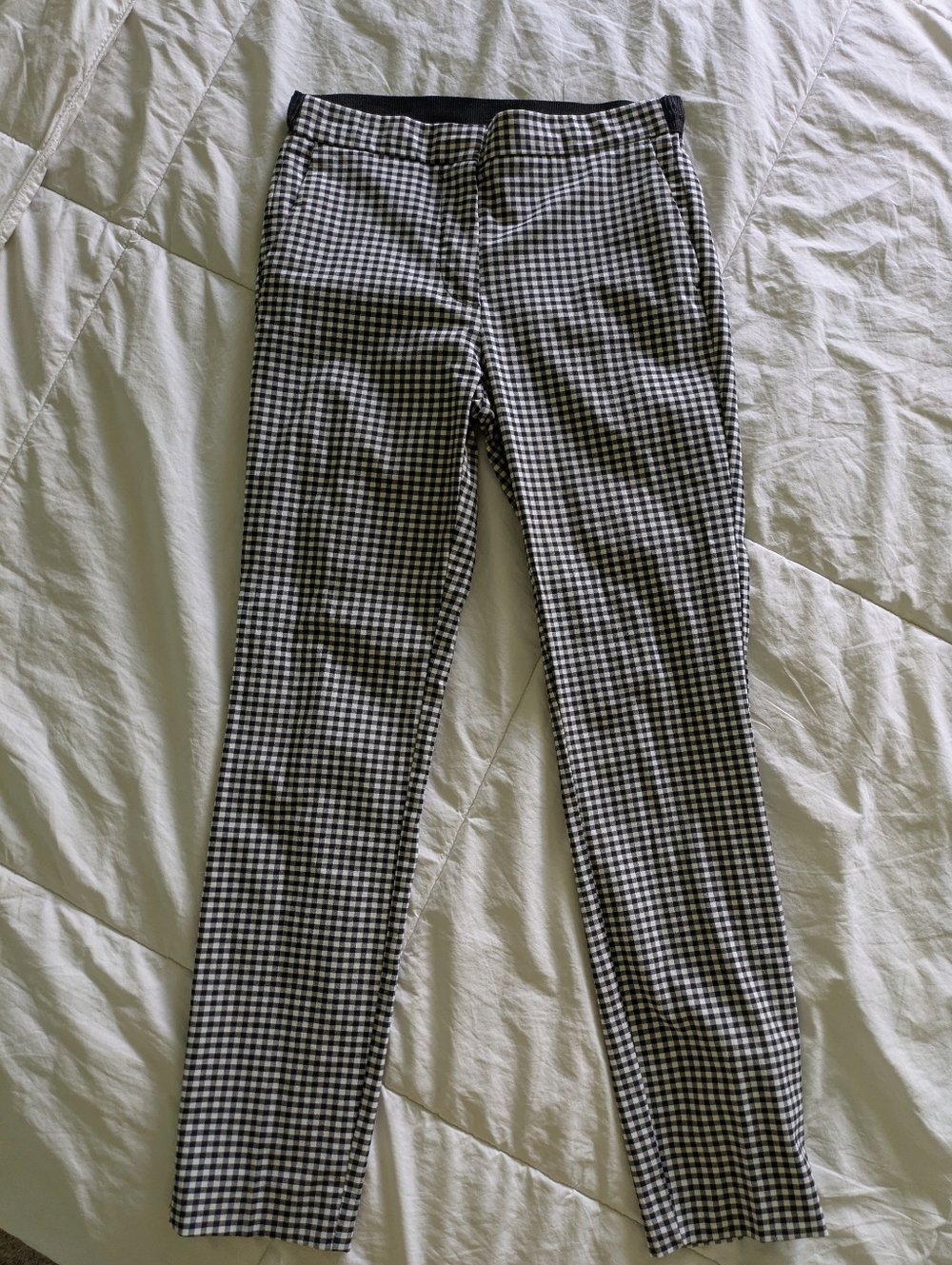 ZARA GINGHAM JOGGING PANTS